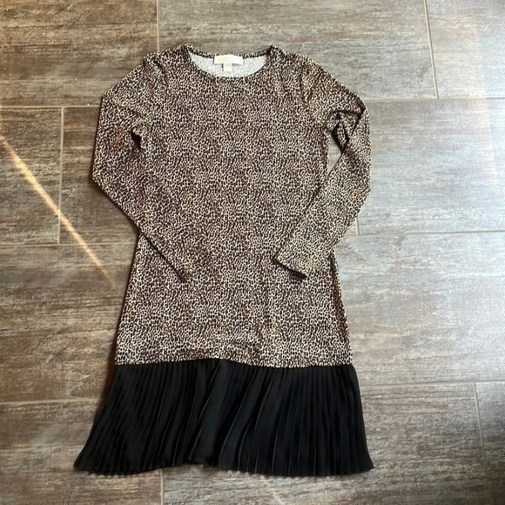 Michael Kors Long Sleeve Animal Print Dress l Size XS l NWOT
